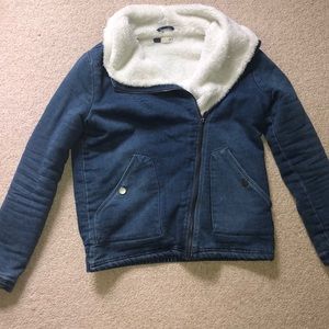 Fleece-lined Jean Jacket